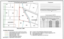 Схема расположения земельного участка Кадастровые работы в Лунинском районе